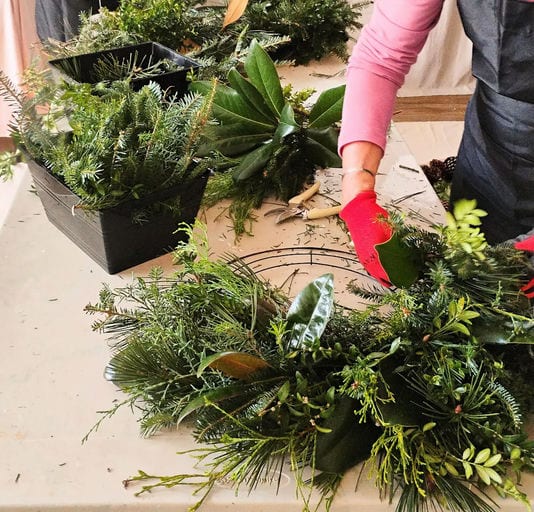 Holiday Wreath Workshop & Wine