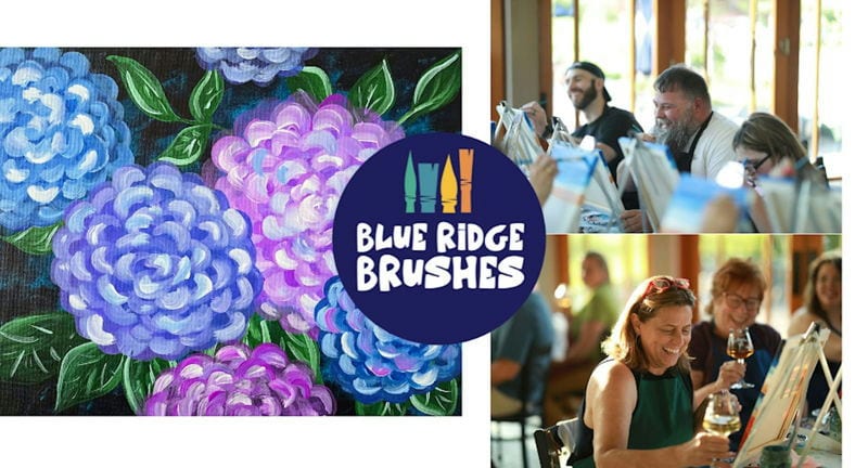 Paint & Sip "Bright Hydrangea"