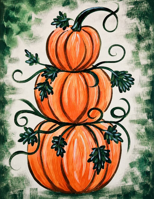Paint + Sip "Stack o' Pumpkins"