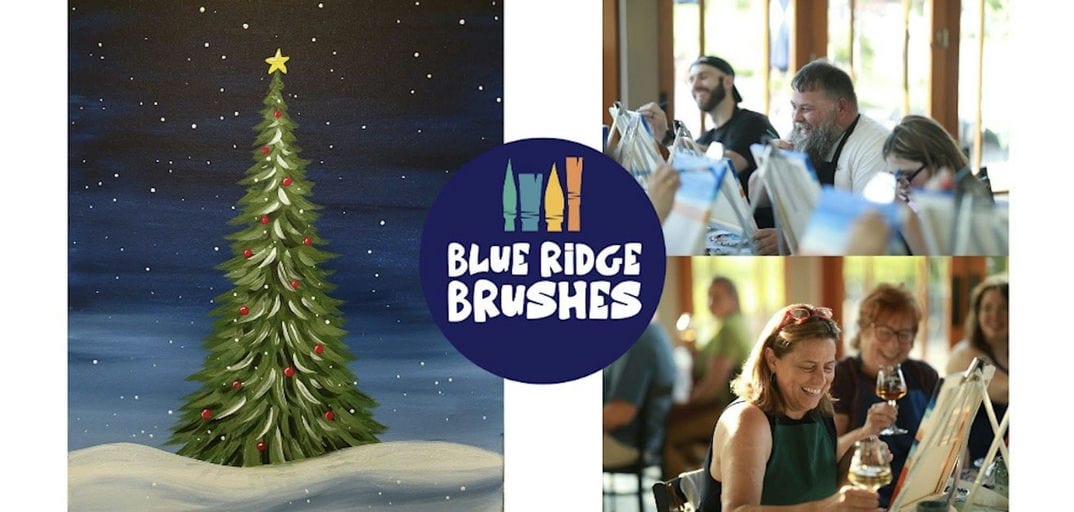 Paint & Sip "Winter Woods" with Blue Ridge Brushes