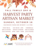 Fall Family Day & Harvest Party Market at Eastwood Farm and Winery