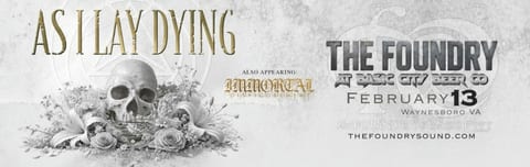 As I Lay Dying Album Release Tour with Immortal Disfigurement at Basic City Beer Co.
