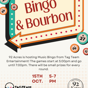 Bingo & Bourbon! at 92 Acres