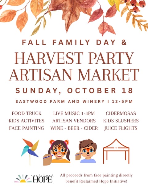 Fall Family Day & Harvest Party Market at Eastwood Farm and Winery