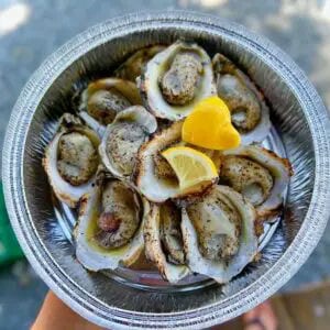 Fall Oyster Roast with Salty Bottom Blue Oysters at Keswick Vineyards