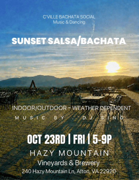OCTOBER BACHATA at Hazy Mountain