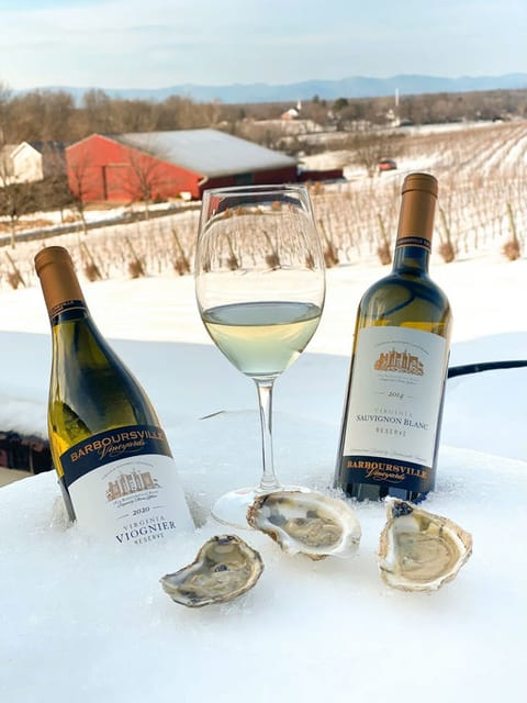 Oysters in the Library at Barboursville Vineyards