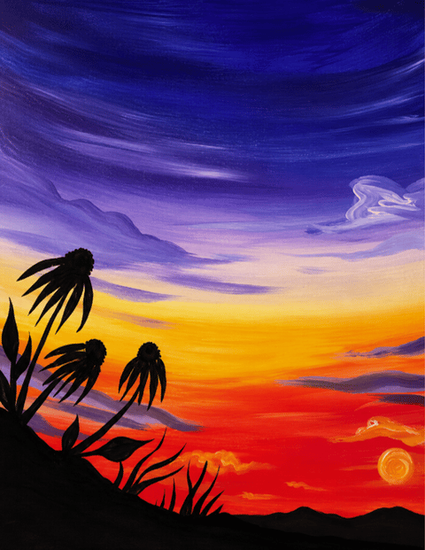 Paint + Sip: Sunset Silhouette