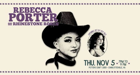 Rebecca Porter & the Rhinestone Roses w/ Edy Blu Live at Potter's Craft Cider