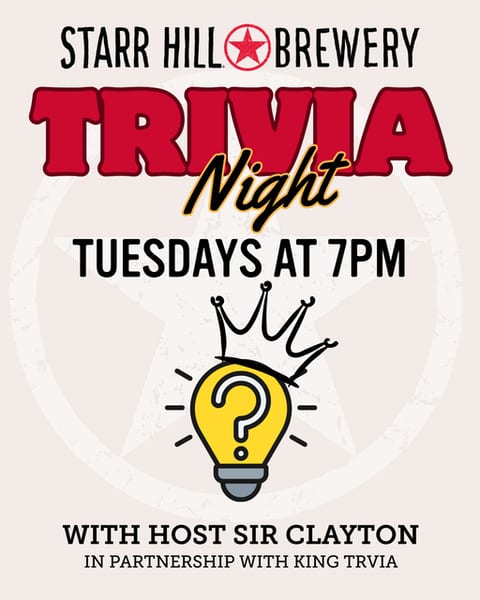 Trivia Night at Starr Hill Brewery - Crozet