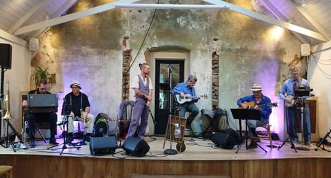 Zuzu's Hot 5 with SwingCville Live at Potter's Craft Cider